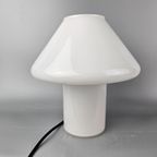 Fantastische Vintage "Mushroom" Lamp Gemaakt Van 1 Stuk Wit Opaalglas / Melkglas thumbnail 7