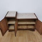 Vintage Tv Meubel, Dressoir Sideboard Met Marmer Blad 712 thumbnail 18