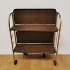 Vintage Barcart Drankenkar Trolley Butlerwagen Serveerwagentje thumbnail 12