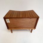 Engels Houten Kastje Met Messing Versiering, 19650's thumbnail 9