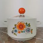 Vintage Brabantia Servies, Dekschaal, Schaal, Pan Serveerpan thumbnail 3