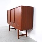 Ew Bach Teak Highboard, Jaren 60 thumbnail 6