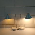 Set Jaren 80 Verstelbare Tafel- Bureau Of Nachtkast Lampen thumbnail 5