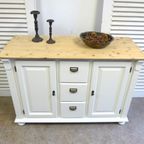 Prachtig Wit Landelijk Dressoir 135 Cm thumbnail 6