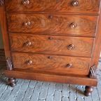 Prachtige Antieke Schotse Mahonie Ladekast, Chiffoniere,Inclusief Bezorgen. thumbnail 7