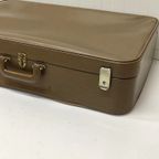 Bruine J70 Skai Koffer Brocante Opberger Suitcase thumbnail 3