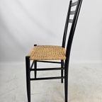 Italiaanse Houten Stoelen Met Touw Zitting Stijl Gio Ponti thumbnail 14