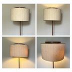 Midcentury Design Vloerlamp - Teak, Ecru Kap Temde Leuchten thumbnail 8