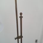 Vintage - Vloerlamp - Staande Lamp - Koper - Opaline Kap thumbnail 9