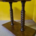 Spaanse Stijl Houten Sidetable, Jaren 70 thumbnail 5