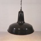 Industriele Hanglamp Met Geemailleerde Stalen Kap thumbnail 5