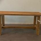 Bankje Hout, Teak Wooden Bench Nieuw thumbnail 3