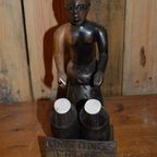 Teakhouten Trommelaar Uit Ghana thumbnail 3