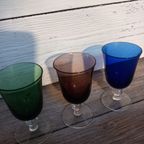 Set Van 3 Kristallen Borrelglazen Van Cristal D'Arques, Frankrijk. thumbnail 7