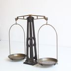 Eiffel Style Castiron And Brass Pharmancy Balance, 1900S thumbnail 12
