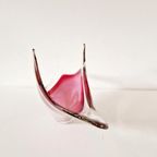 Vintage Murano Schaal Roze Glazen Schaal thumbnail 4