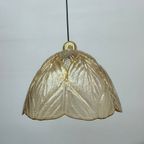 Peil & Putzer Glass Leaf Hanging Lamp , 1970’S thumbnail 2