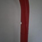 Italiaanse Vintage Design Vloerlamp Tube Rood Metaal Tubular thumbnail 6