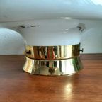 Vintage Paddenstoelen Plafondlamp Murano Glas Messing  Kaiser Leuchten thumbnail 16