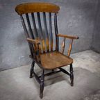 Antieke Engelse Captain Chair thumbnail 2