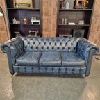Chesterfield Ingleton 3-zits - Antiek Blauw thumbnail 3
