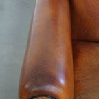 Comfortabele Schapenleren Art Deco Stijl Design Fauteuil Met Een Mooi Patina thumbnail 10