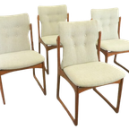 Set Van 4 Vamdrup Eetkamerstoelen 'nyhavn' Vintage thumbnail 14