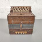 Antieke Houten Accordeon M. Hohner thumbnail 2