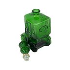 Empoli - Italy, 1960’S - Green Glass - Comical Car Decorative Bottle With Man In Hat As Top thumbnail 4