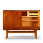 Deens High Teak Sideboard In Teak With Oak Base, 1960S thumbnail 3