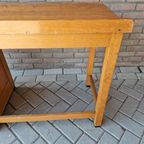 Antiek Artdeco Bureau Beuken Bureau Vintage thumbnail 2