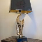 Verguld Bronzen Lamp "Madonna" - Alain Chervet - Frankrijk '70 thumbnail 8