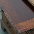 Prachtige Antieke Engelse Ladekast/ Dressing Chest Uit De 18e Eeuw Met Brushing Slide thumbnail 7