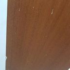 2 Vintage Teak Houten Deense Kastje Glazen Deurtjes Keuken thumbnail 4