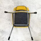 Vintage Gispen 1231 Stoelen, Opnieuw Bekleed Met Leer. thumbnail 7