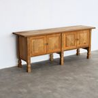 Brutalist Dressoir | Sideboard | Eiken | Jaren 60 | Deens thumbnail 3
