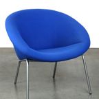 Vintage Blauwe Walter Knoll Duits Design Lounge Fauteuil Model 369 thumbnail 2