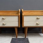 Set Of 2 1960S Nightstands With Glass Top thumbnail 16