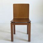 Set Van 6 Minimalistische Italiaanse Vintage Eetkamerstoelen thumbnail 11