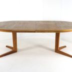 Bernhard Pedersn And Son Eiken Ronde 2x Verlengbare Eettafel Tafel Vintage 'bogvad' Deens Design thumbnail 3