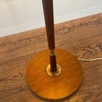 Vintage Tafel/Vloerlamp Houten Standaard thumbnail 4