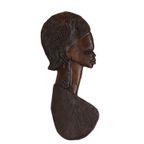 Vintage Afrikaanse Wandsculptuur Vrouw, Jaren '70 thumbnail 2