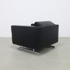 Lounge Chair In Leather And Chrome By Molinari, 1990S thumbnail 6