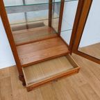 Vintage Landelijke Queen Ann Vitrinekast Spiegel Kast thumbnail 9
