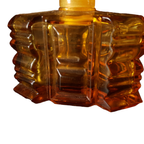 Parfumfles In Art Deco Stijl Amberkleurig Glas Uit Tsjechie thumbnail 8
