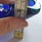 Vintage Murano Glas Asbak Prachtige Blauw Tinten thumbnail 12