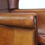Mooie Klassieke Schapenleren Oorfauteuil Met Een Prachtig Voorkomen En Een Fijne Zit thumbnail 10