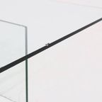 Italian Modern Architectural Glass Coffee Table 1970S thumbnail 11