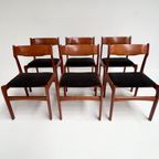 Set Van 6 Designstoelen Van Burchardt Nielsen, 1960's thumbnail 5