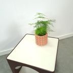 Kubus Space Age Bruine Kunststof Tafel thumbnail 11